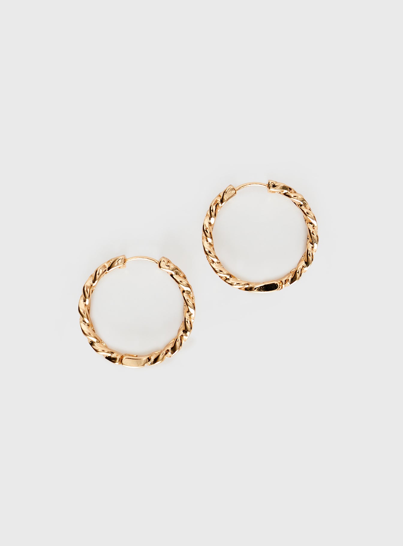 Gold 316L Surgical Stainless Steel IP Hoop Earrings with Spikes