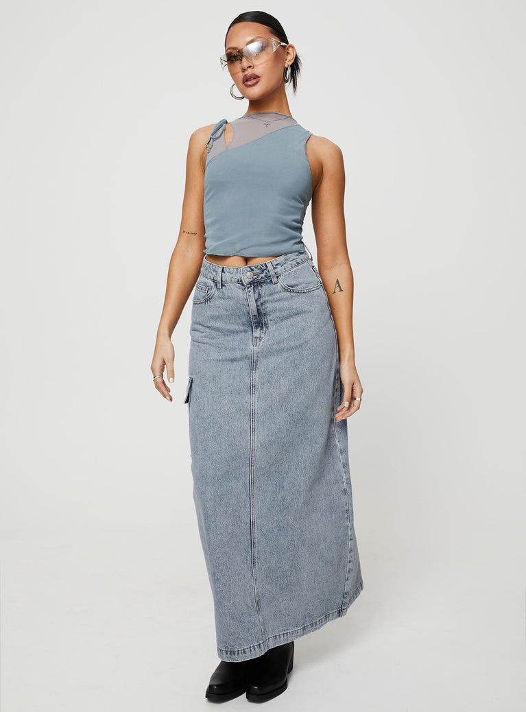 McGuane Denim Midi Skirt