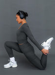 Grey activewear leggings