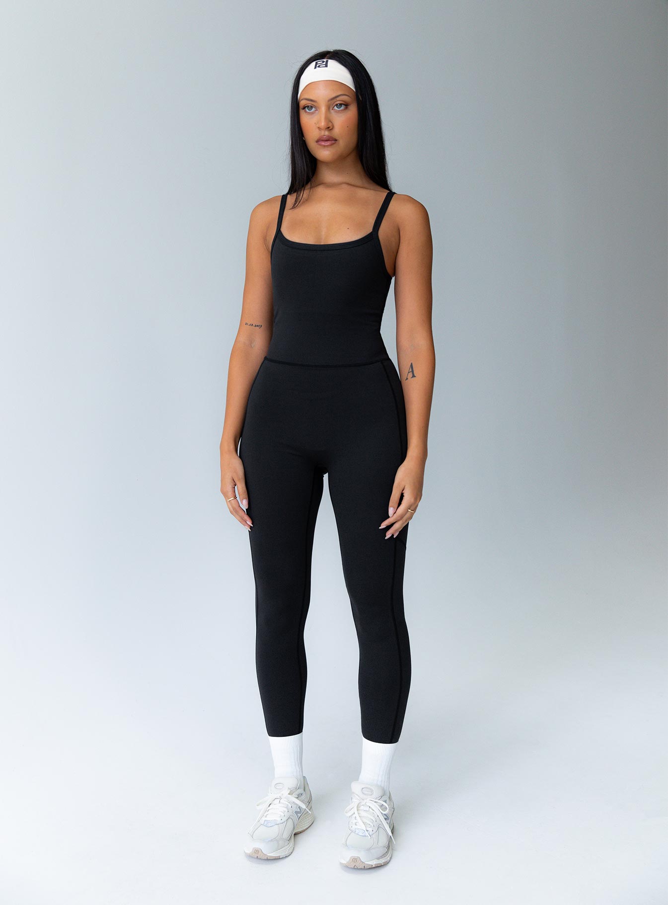 Go getter activewear jumpsuit black