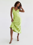 product Princess Polly Crew Neck  Trudence Midi Dress Green