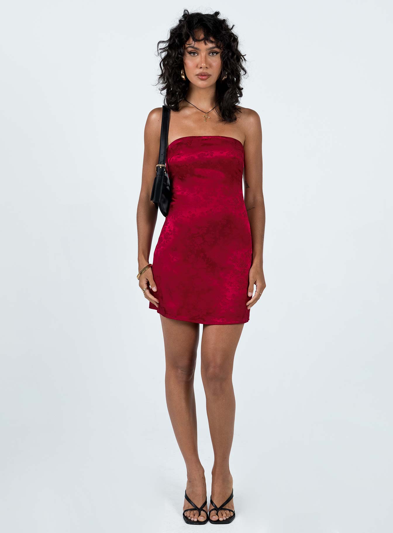 Ramie Strapless Mini Dress Low Impact | Burgundy | Womens | Princess Polly Lower Impact Ramie Strapless Mini Dress Low Impact | Burgundy | Womens | Princess Polly Lower Impact