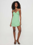 product Princess Polly V-Neck  Marciela Mini Dress Green