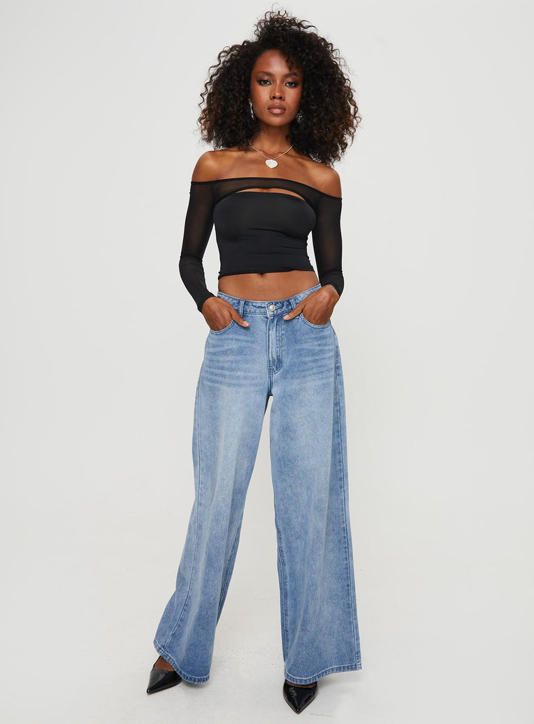 Compton Top Kampton Off The Shoulder Top Black