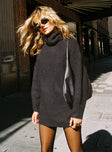 product Princess Polly High Neck  Theese Sweater Dress Black