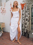 Valerio Maxi Skirt White Princess Polly  Maxi 