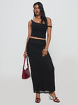 product Mastermind Ruched Maxi Skirt Black Princess Polly  Maxi 