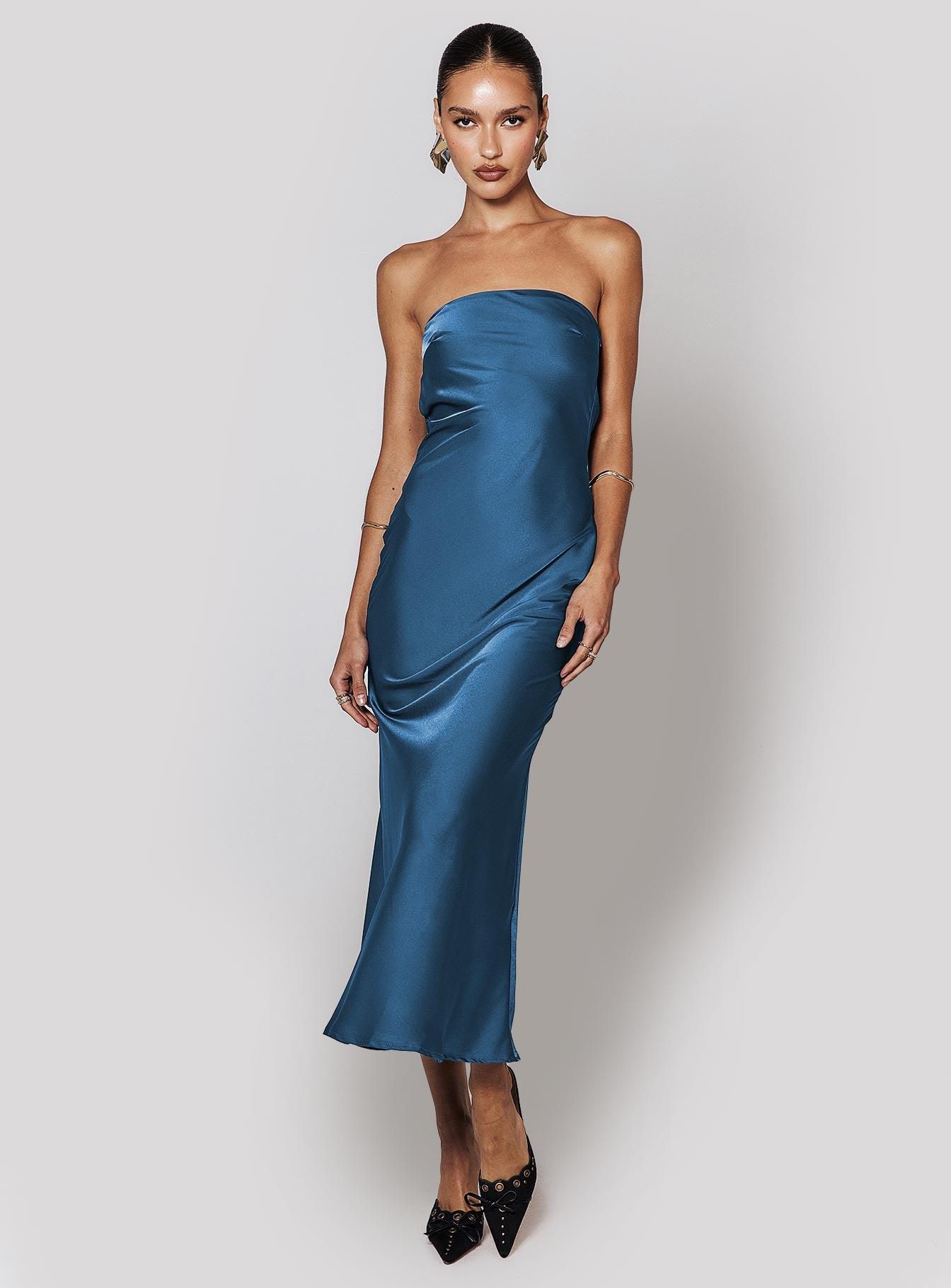 Haley Maxi Dress Mid | Blue | Womens | Princess Polly Haley Maxi Dress Mid | Blue | Womens | Princess Polly