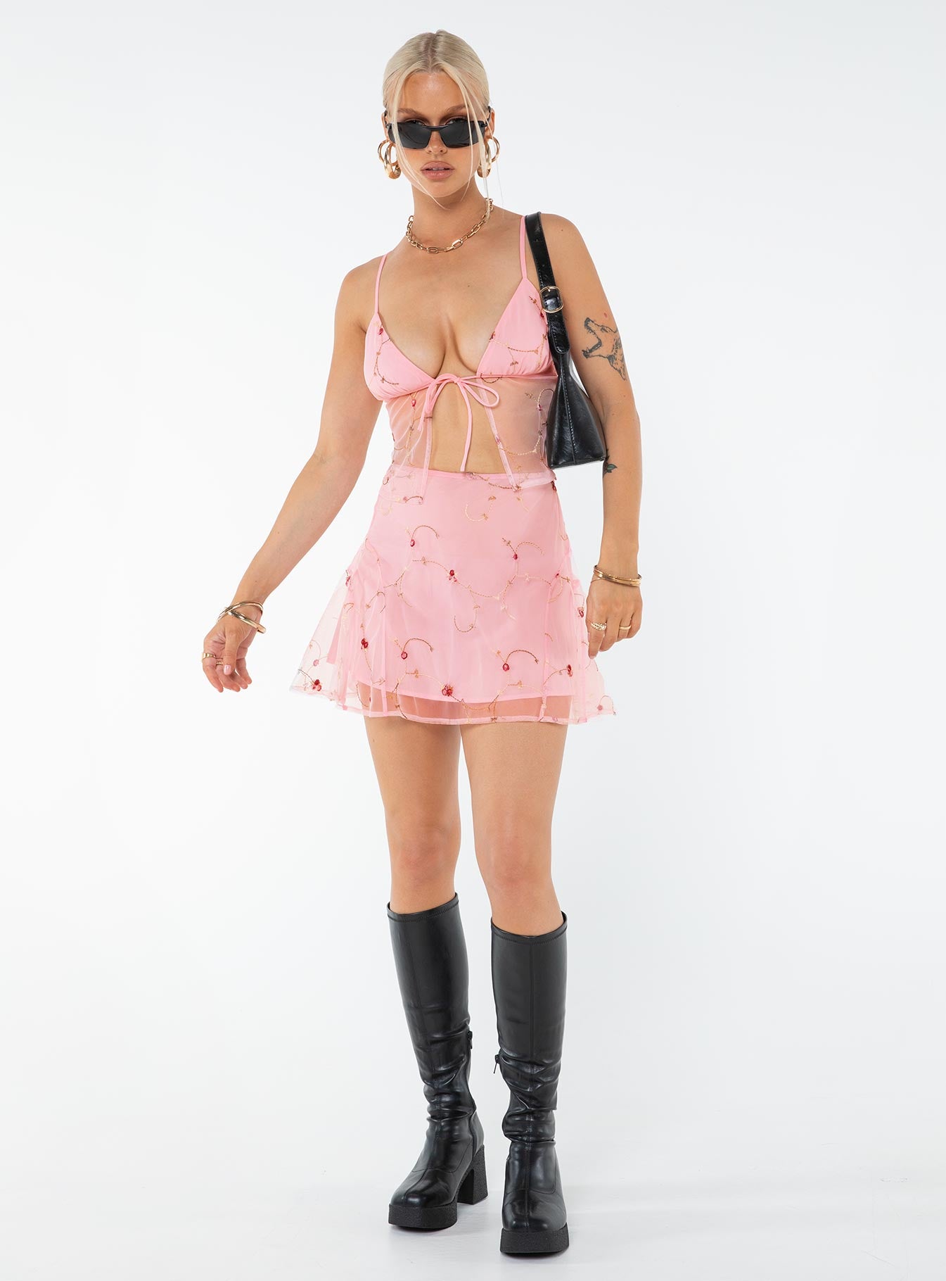 product Rosen Mini Skirt Pink Floral Princess Polly  Mini Skirts 