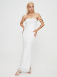 Lavelle Strapless Maxi Dress White