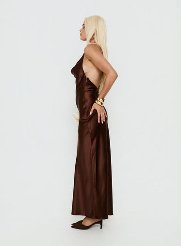 sachin and babi light blue dress Chocolate Brown Prom Dress main image 1