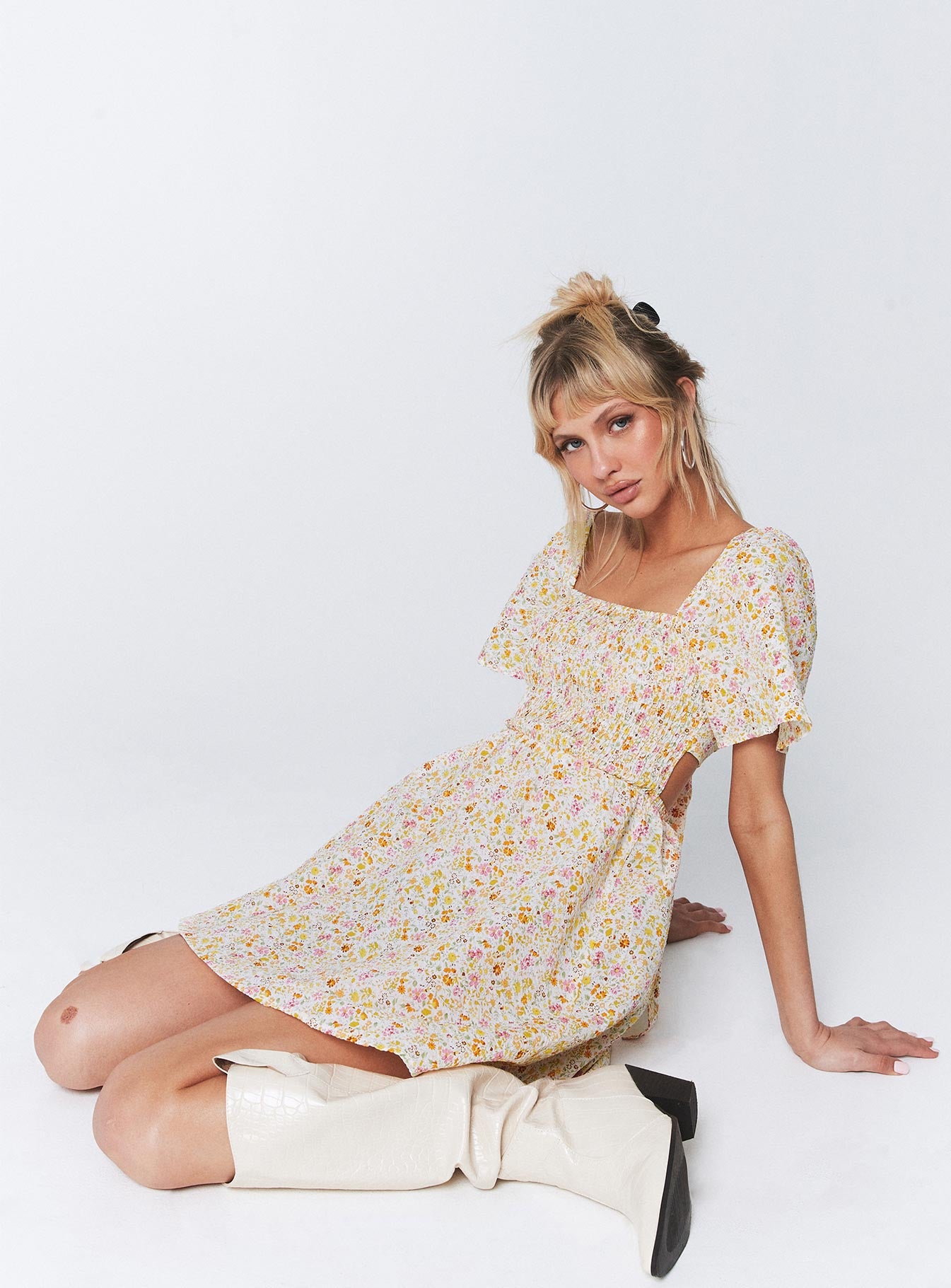 Summer Nights Mini Dress Floral | Princess Polly Summer Nights Mini Dress Floral | Princess Polly