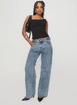 Sidle Low Rise Jeans Light Wash