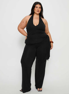 Enchantress Wide Leg Jumpsuit Black Curve