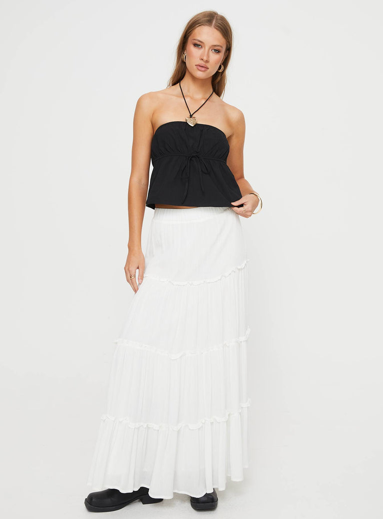 Annelyse Strapless Top Black