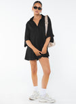 Relaxed fit romper Classic collar, button fastening at front, drop shoulder 