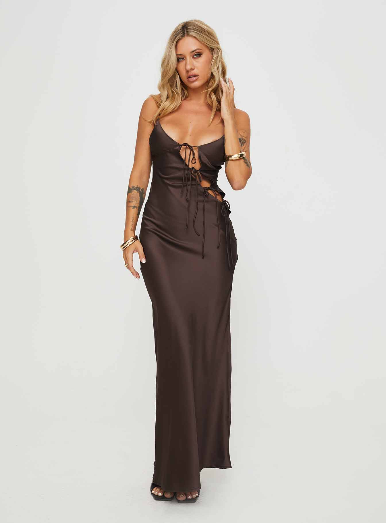 About A Girl Maxi Dress Chocolate | Princess Polly About A Girl Maxi Dress Chocolate | Princess Polly