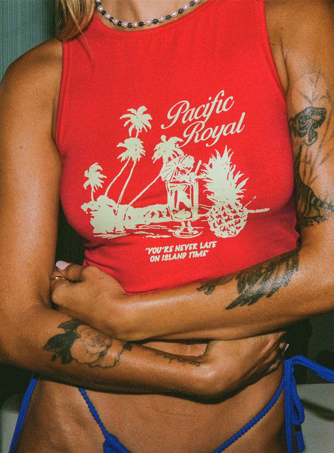 Pacific royal tank top red