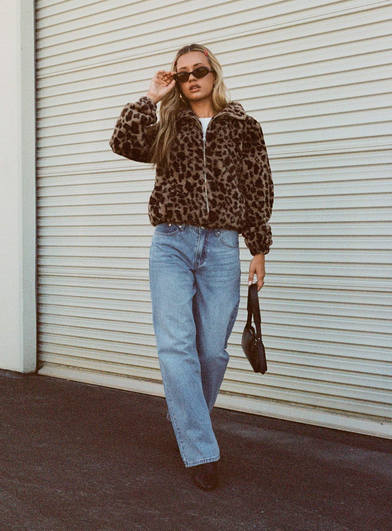 Colemane Mid Rise Denim Jeans Angel Blue | Princess Polly