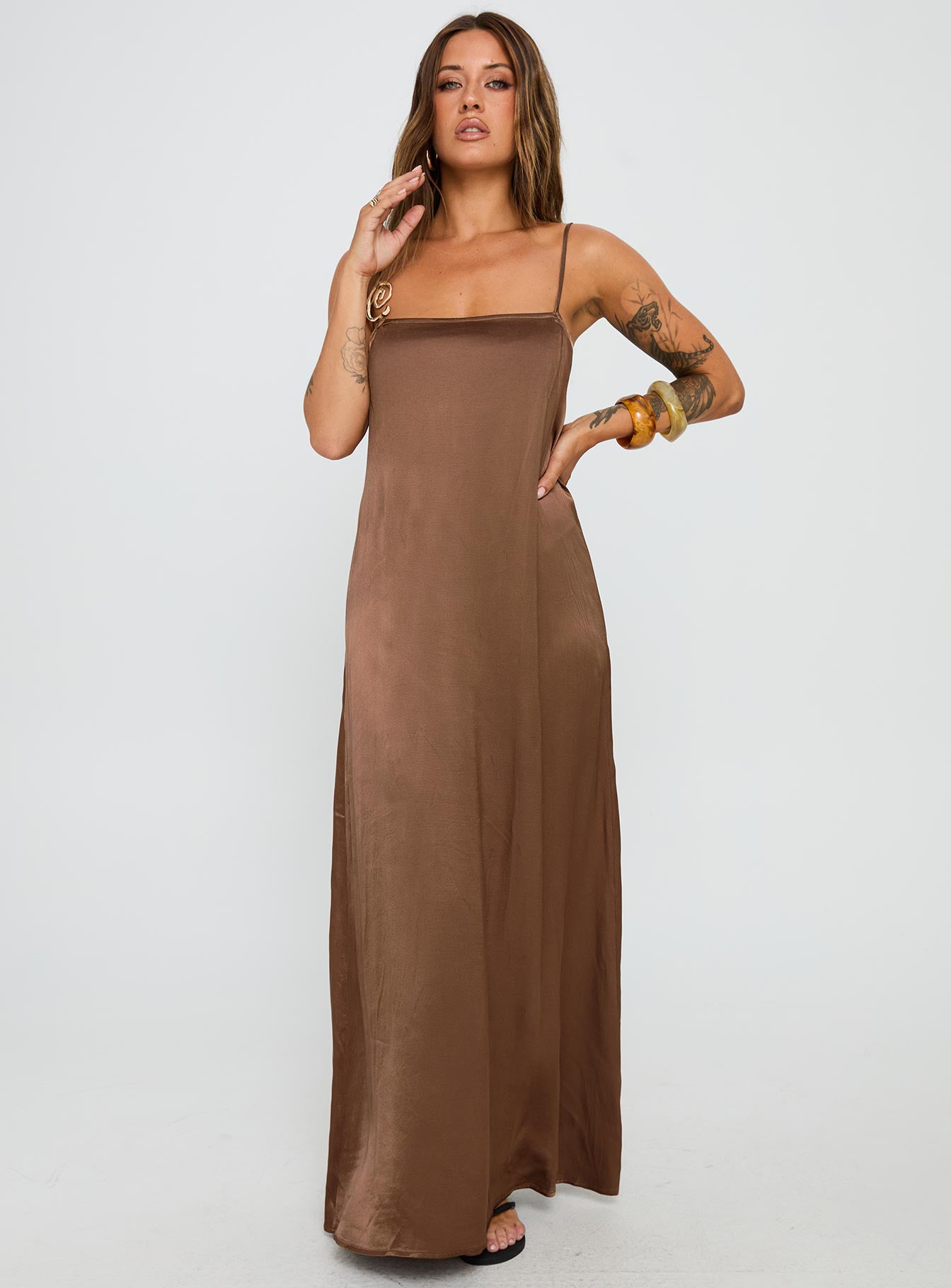 princess polly brown maxi dress Nellie Maxi Dress | Brown Polka Dot | Womens