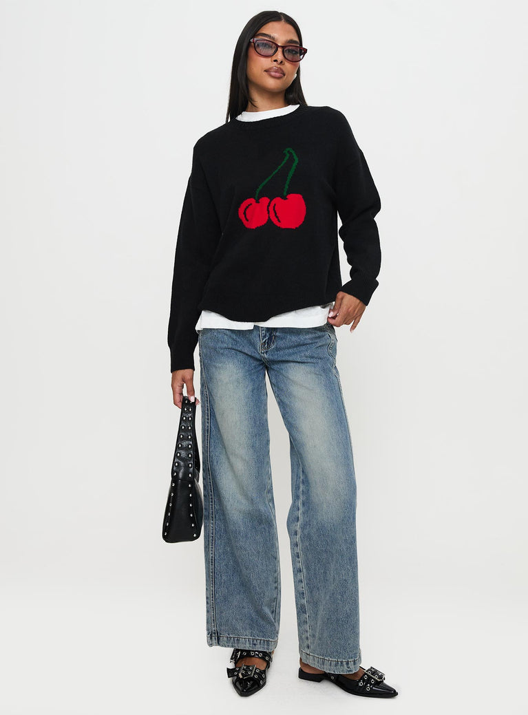 My Dear Knit Sweater Black