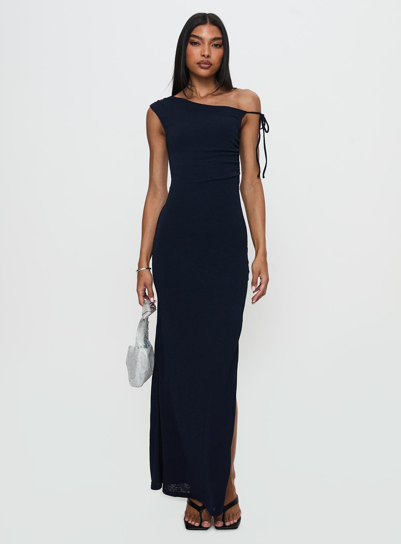 Paislee Asymmetrical Maxi Dress Navy | Princess Polly Paislee Asymmetrical Maxi Dress Navy | Princess Polly