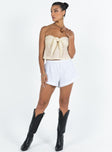 Daisy Shorts White Princess Polly mid-rise 