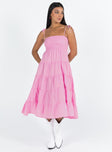 product Princess Polly Scoop Neck  Macer Maxi Dress Pink