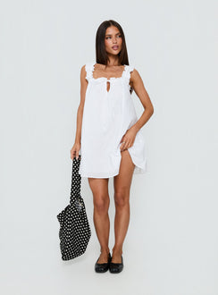 Swing Mini Dress White Petite