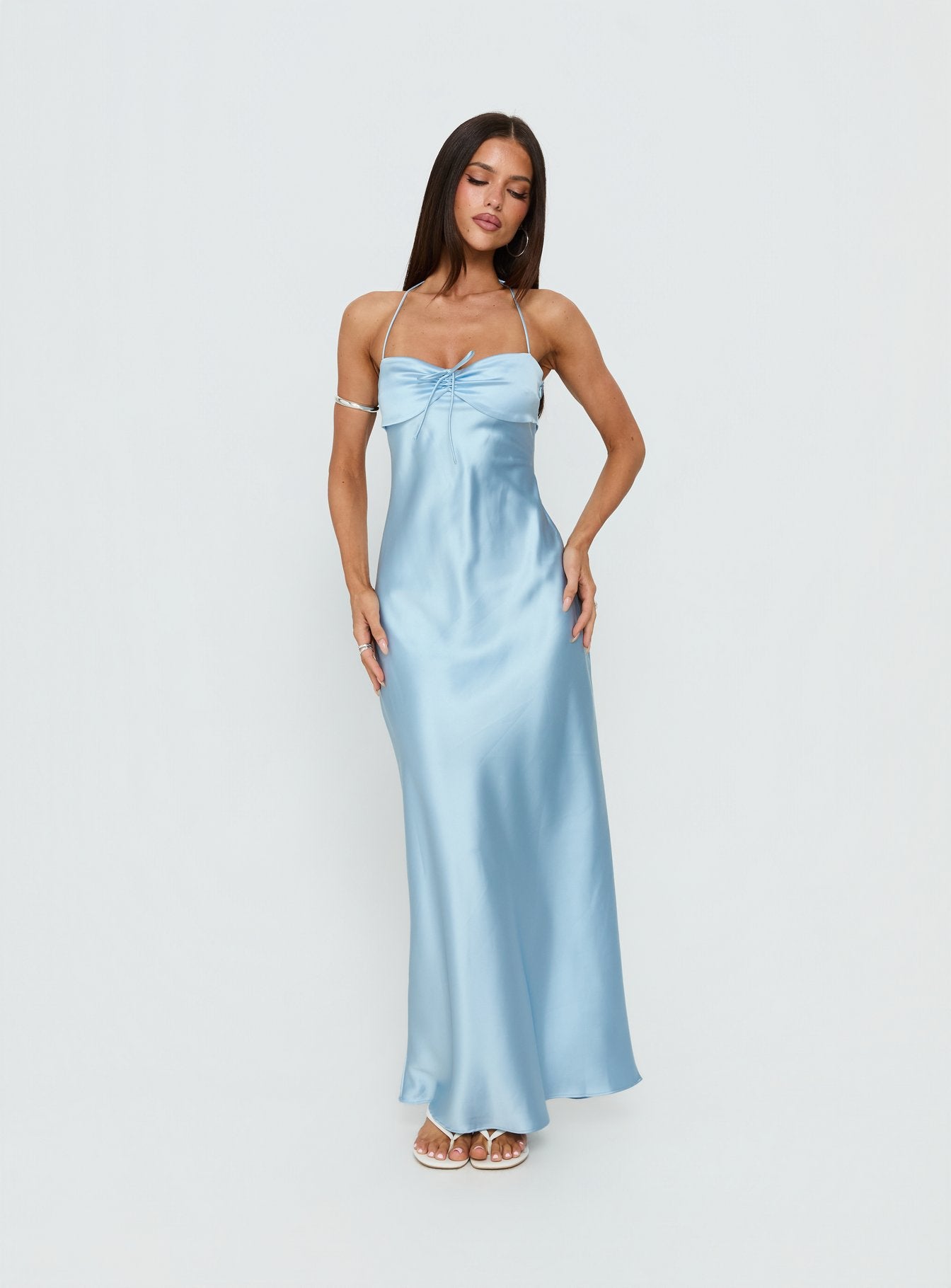 Fireproof Halter Maxi Dress | Baby Blue | Womens | Princess Polly Fireproof Halter Maxi Dress | Baby Blue | Womens | Princess Polly