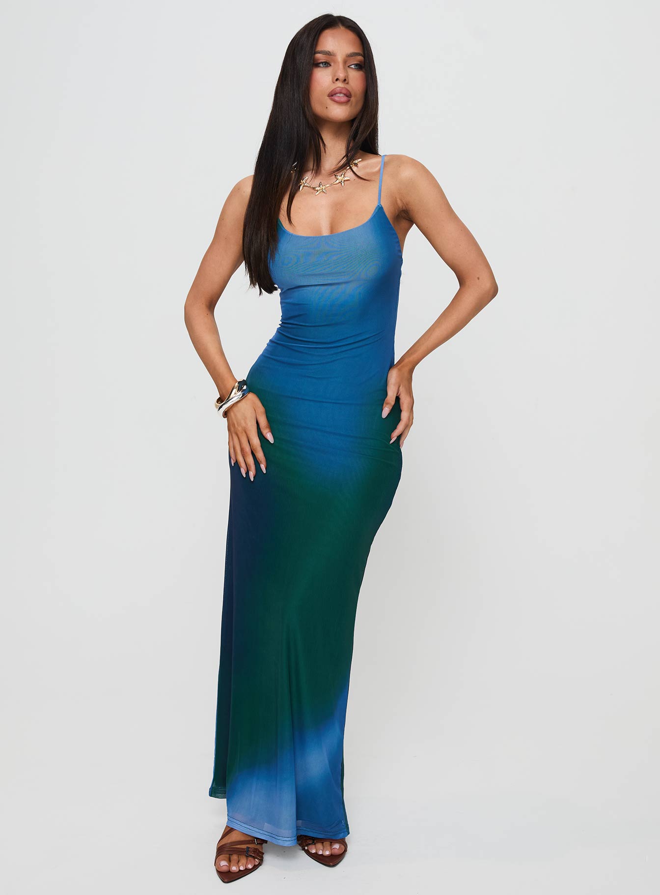 amara dress princess polly Amoret Backless Maxi Dress | Multi | Womens