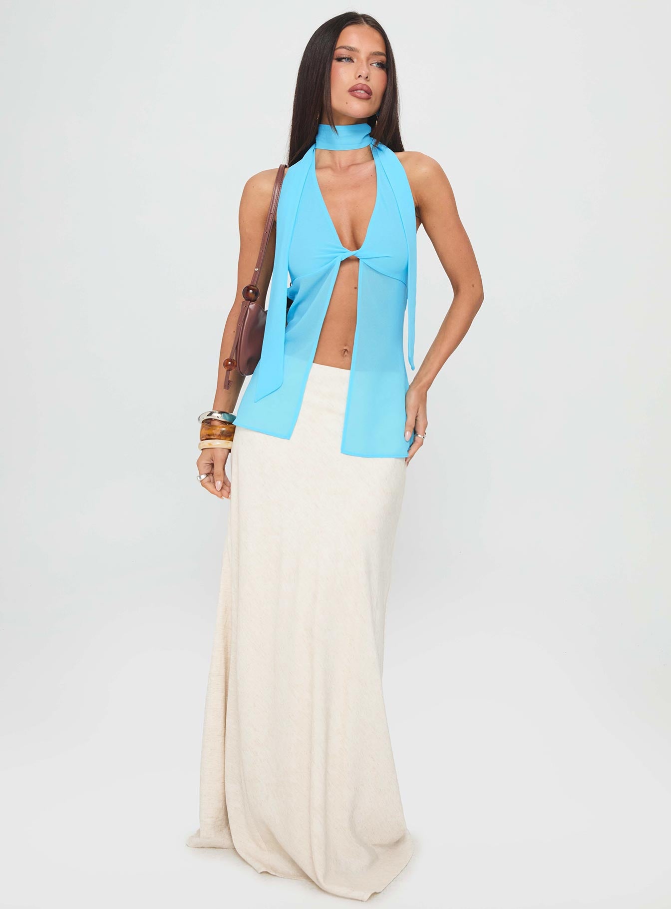 Scarface Tie Top Blue