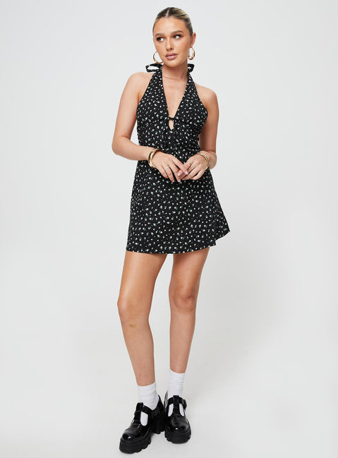 princess polly black floral dress Kenzie Maxi Dress Black