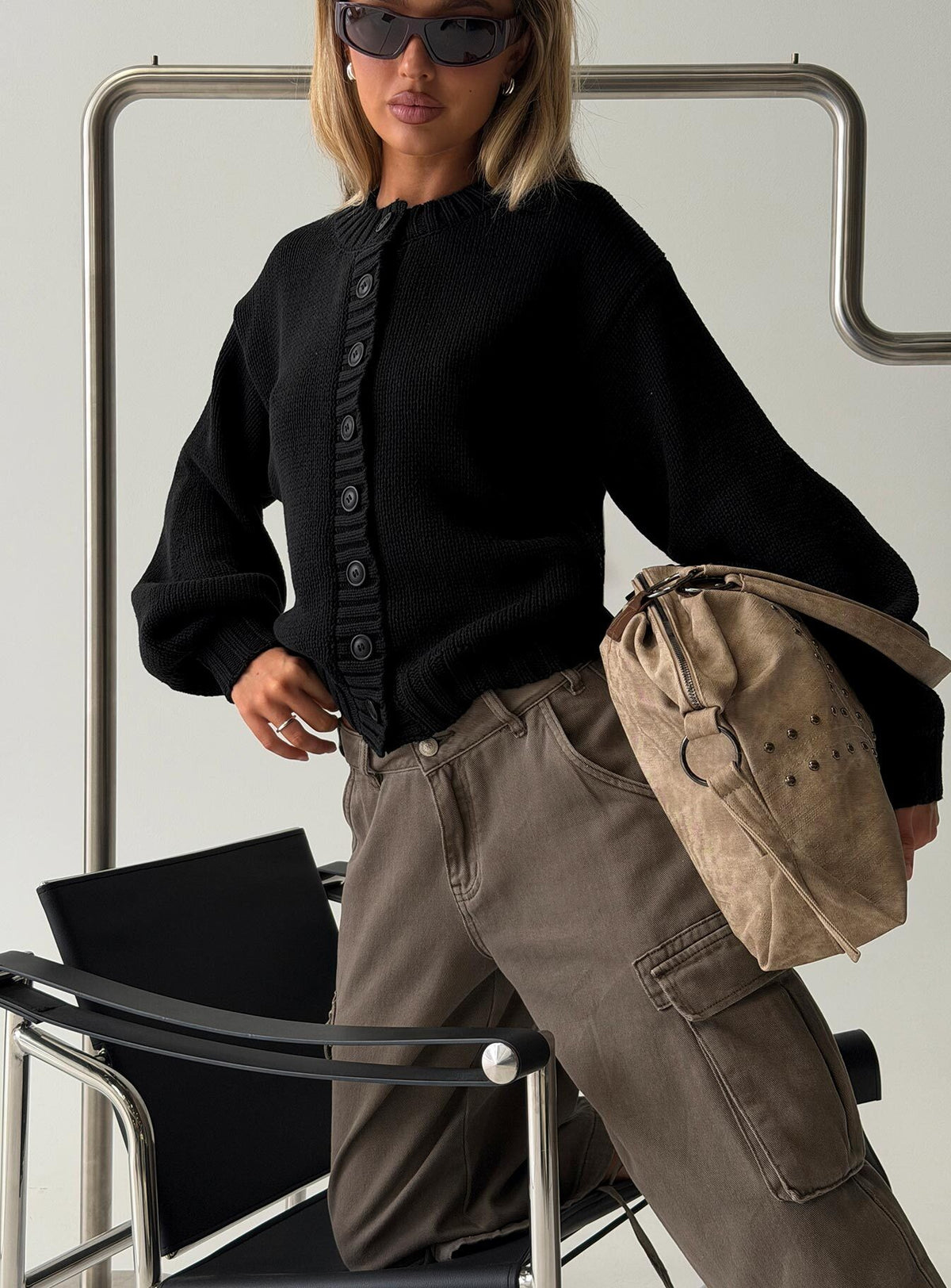 Edern Cardigan Black