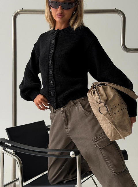 Edern Cardigan Black