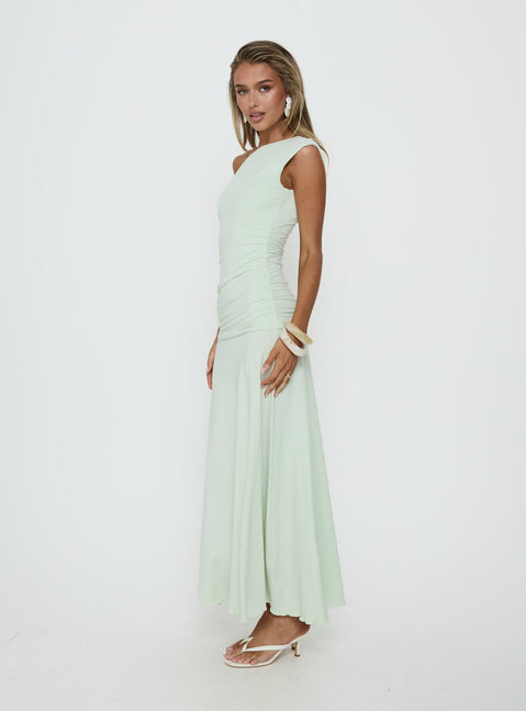 Gwenneth One Shoulder Maxi Dress | Jelly Mint | Womens