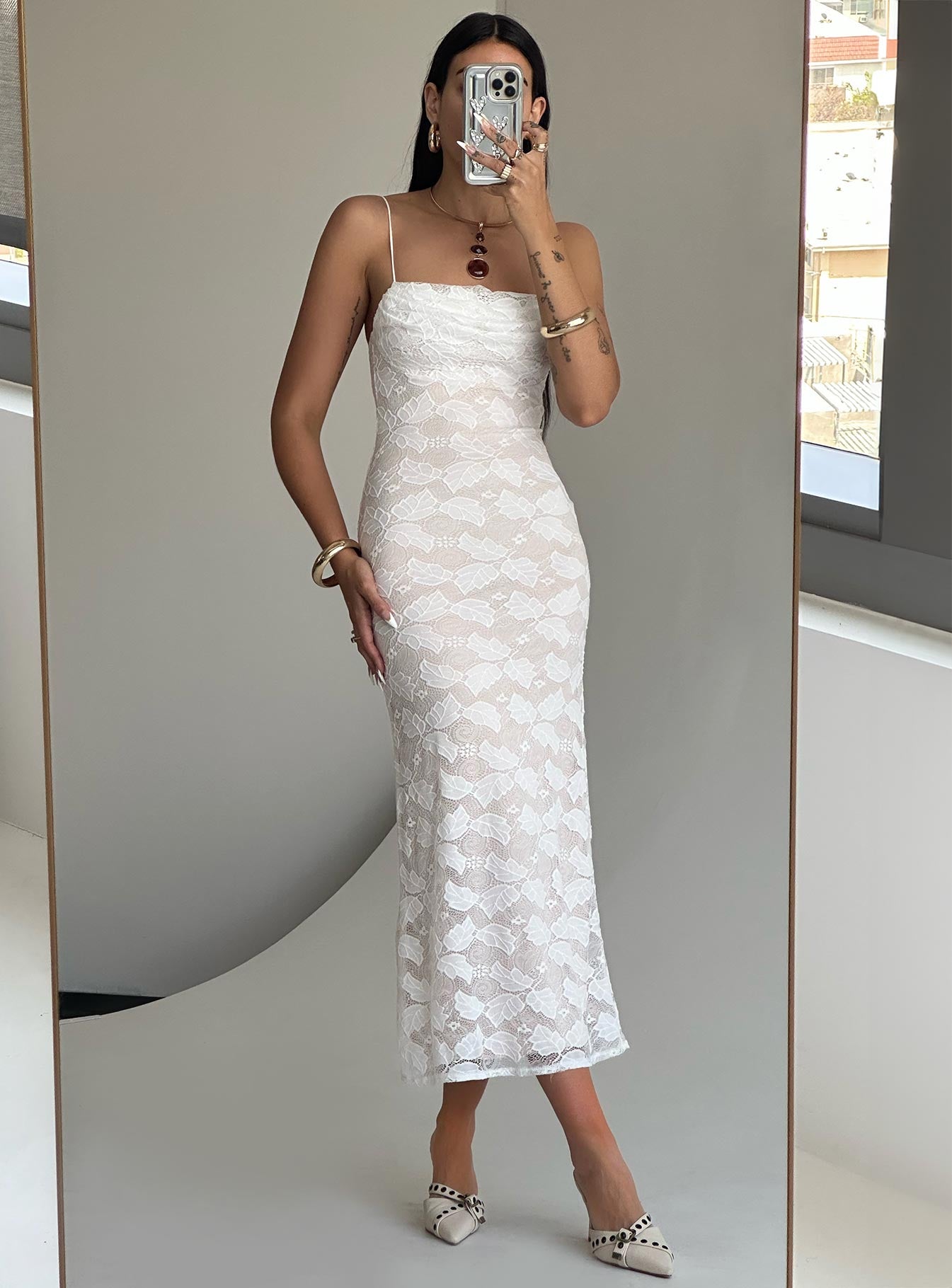 Azra Maxi Dress White | Princess Polly
