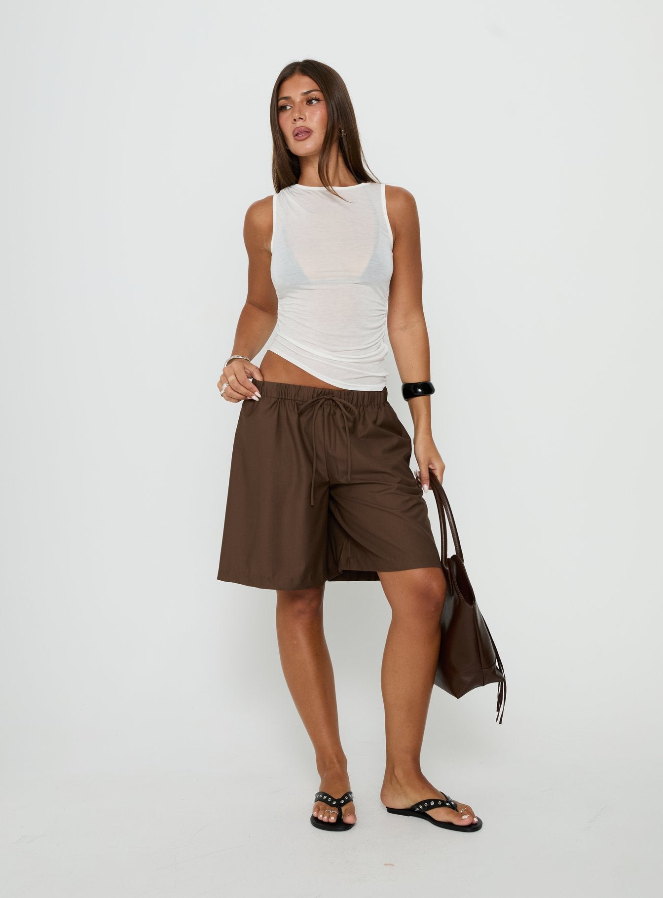 Hopeful Romantic Semi-Sheer Tank Top White | Princess Polly