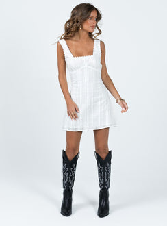 Dasha Mini Dress | White | Womens