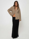 product Princess Polly Full Sleeves Square Neck  Louie Pleated Shirt Beige