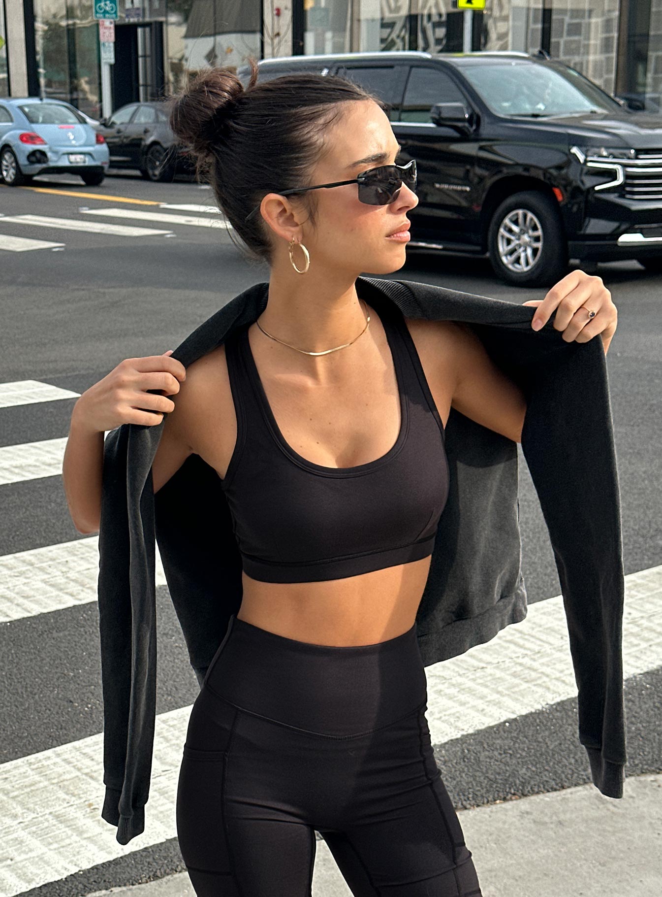 Energised activewear top black