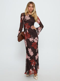 Istefania Long Sleeve Maxi Dress Multi | Princess Polly Istefania Long Sleeve Maxi Dress Multi | Princess Polly