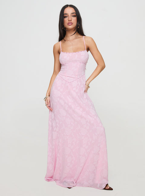 South Of France Maxi Dress Petite | Pink | Womens