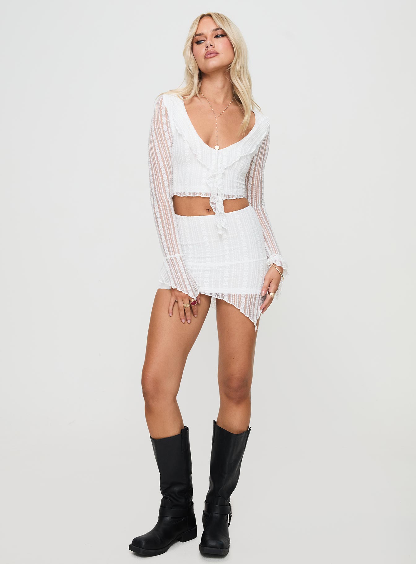 Neroli Frill Set White