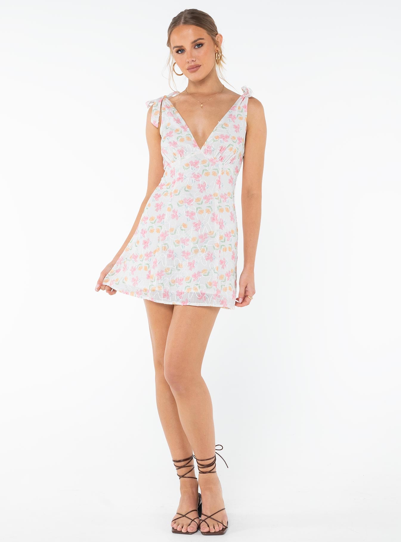Island Time Mini Dress Pink Floral Island Time Mini Dress Pink Floral