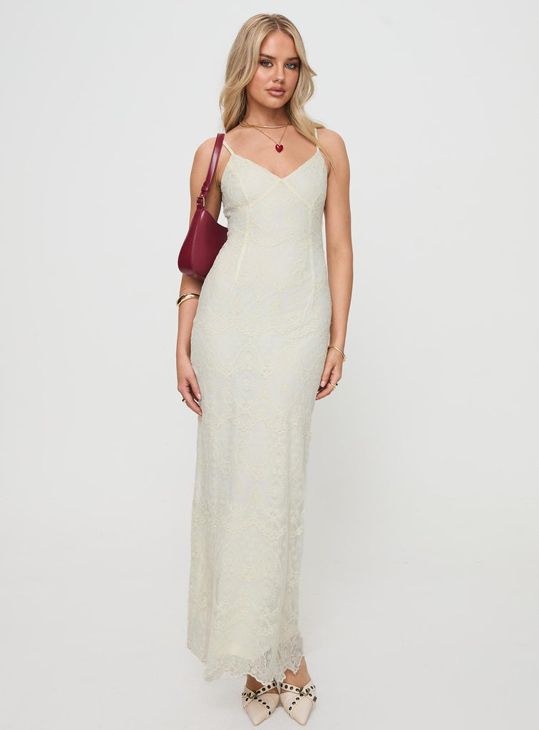 Euphemia Maxi Dress Cream