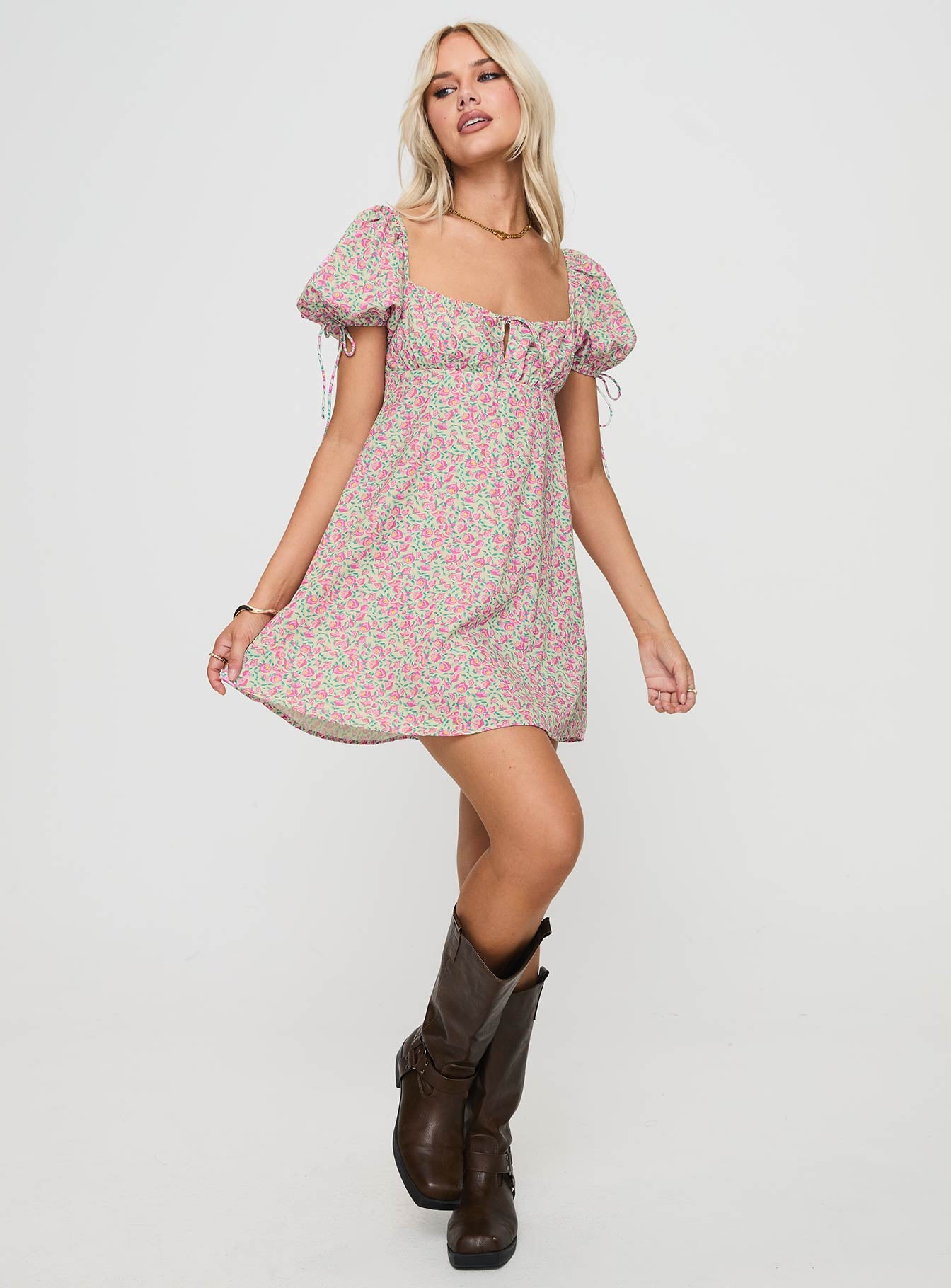 Larsson mini dress pink floral