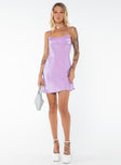 Silky mini dress Slim fitting, Adjustable shoulder and back straps, Low back, Invisible zip fastening at back