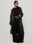 Day To Night Faux Leather Jacket Washed Black