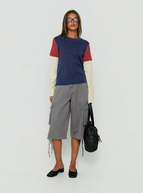 The Brass Long Sleeve Top Multi